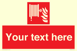 Custom Fire hose reel Sign